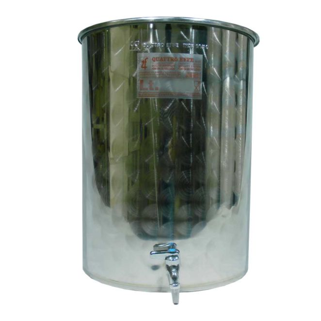 Δοχείο Inox 75L Quattro Effe με κάνουλα