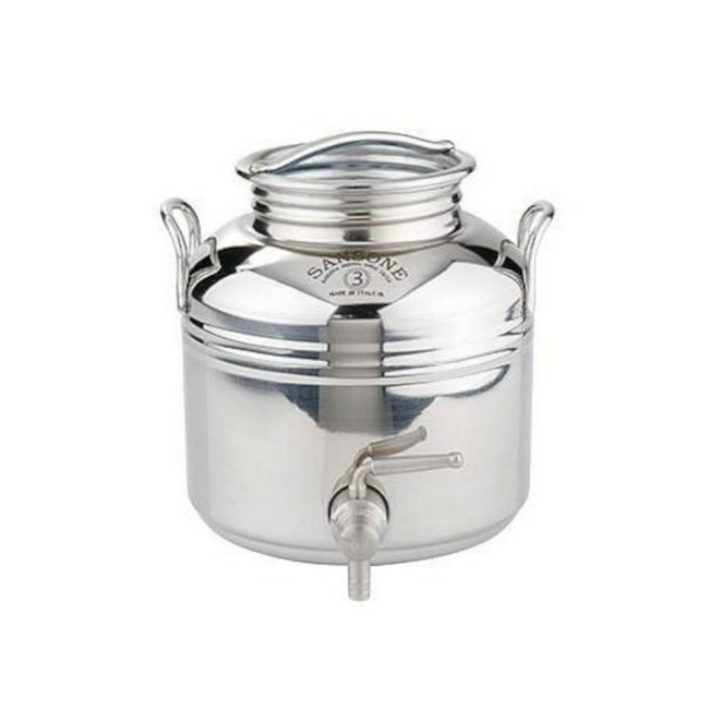 Δοχείο Inox με βιδωτό καπάκι 5L Europa Sansone