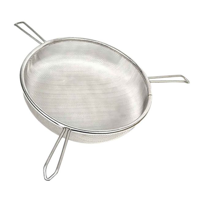 Stainless steel honey filter 24cm with 3 stands