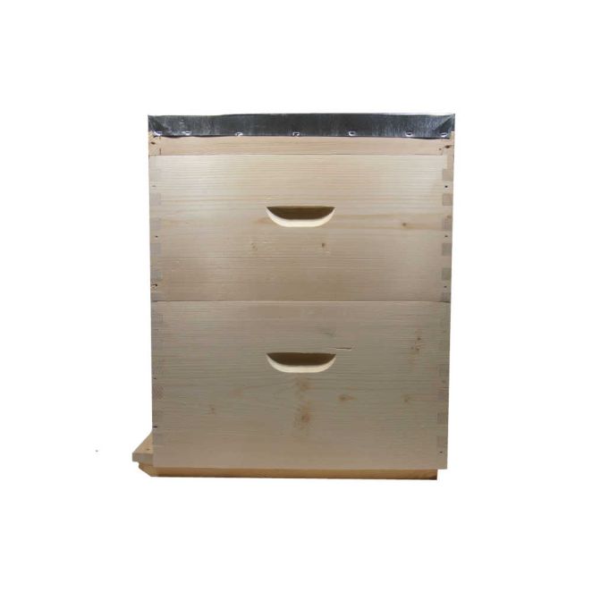 Double hive with movable floor ventilated