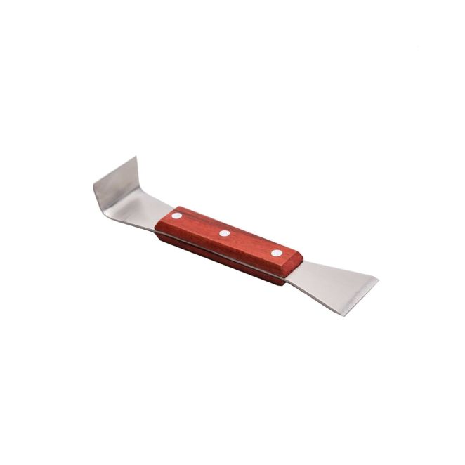 Double sided scraper