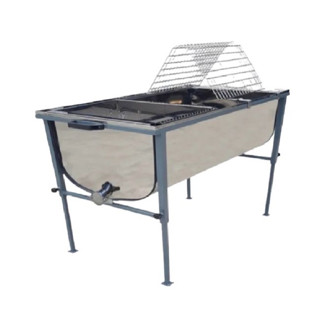 Πάγκος Απολεπισμού 1m INOX - Techtron