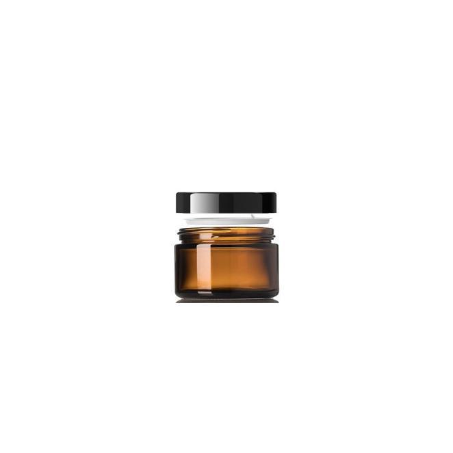 Βαζάκι Γυάλινο καραμελέ με καπάκι 50ml